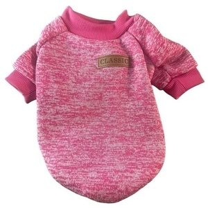 Classic Dog Crewneck Sweatshirt - Size XS - X-Small - Pink